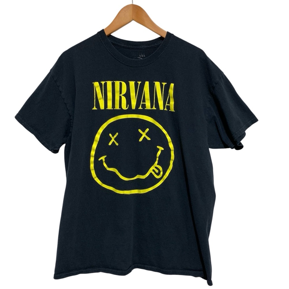 Nirvana Black T-Shirt Size XL Cotton